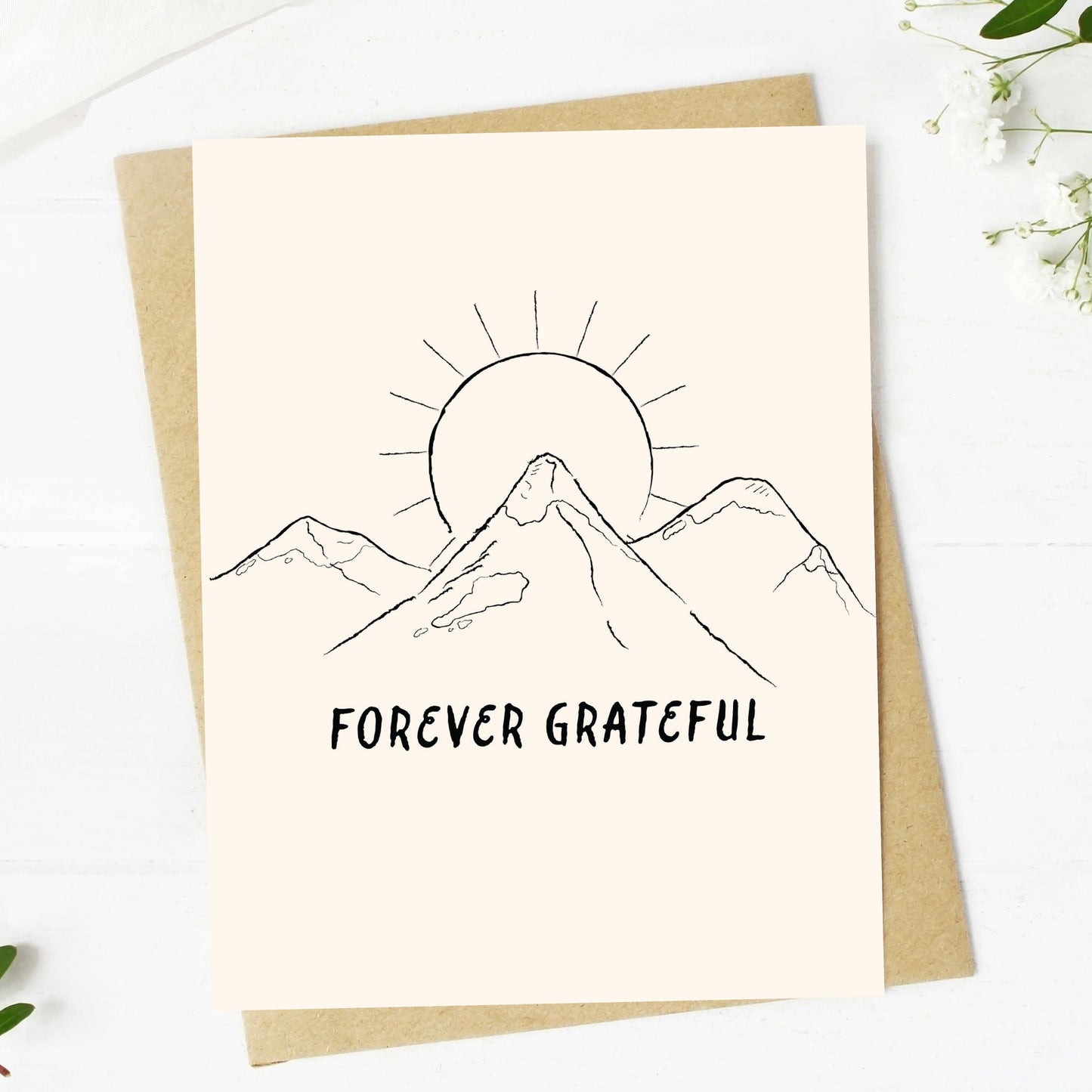 Forever grateful Thank You Card