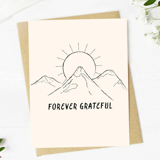 Forever grateful  Thank You Card