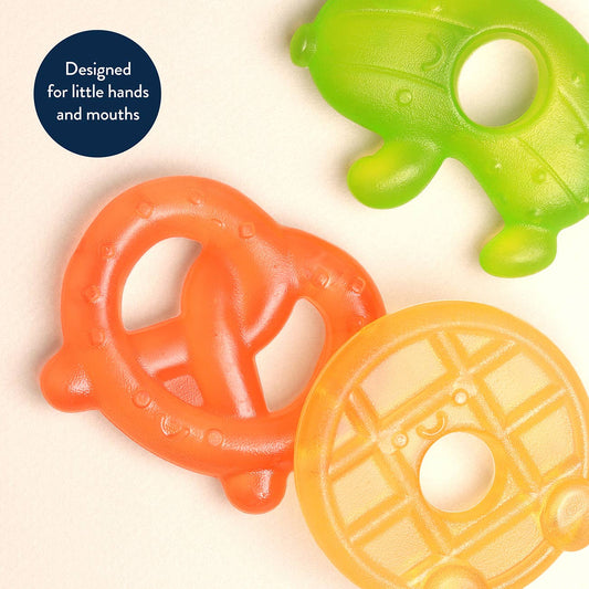 Cutie Coolersâ„¢ Water Filled Teethers (3-pack): Silly Foods