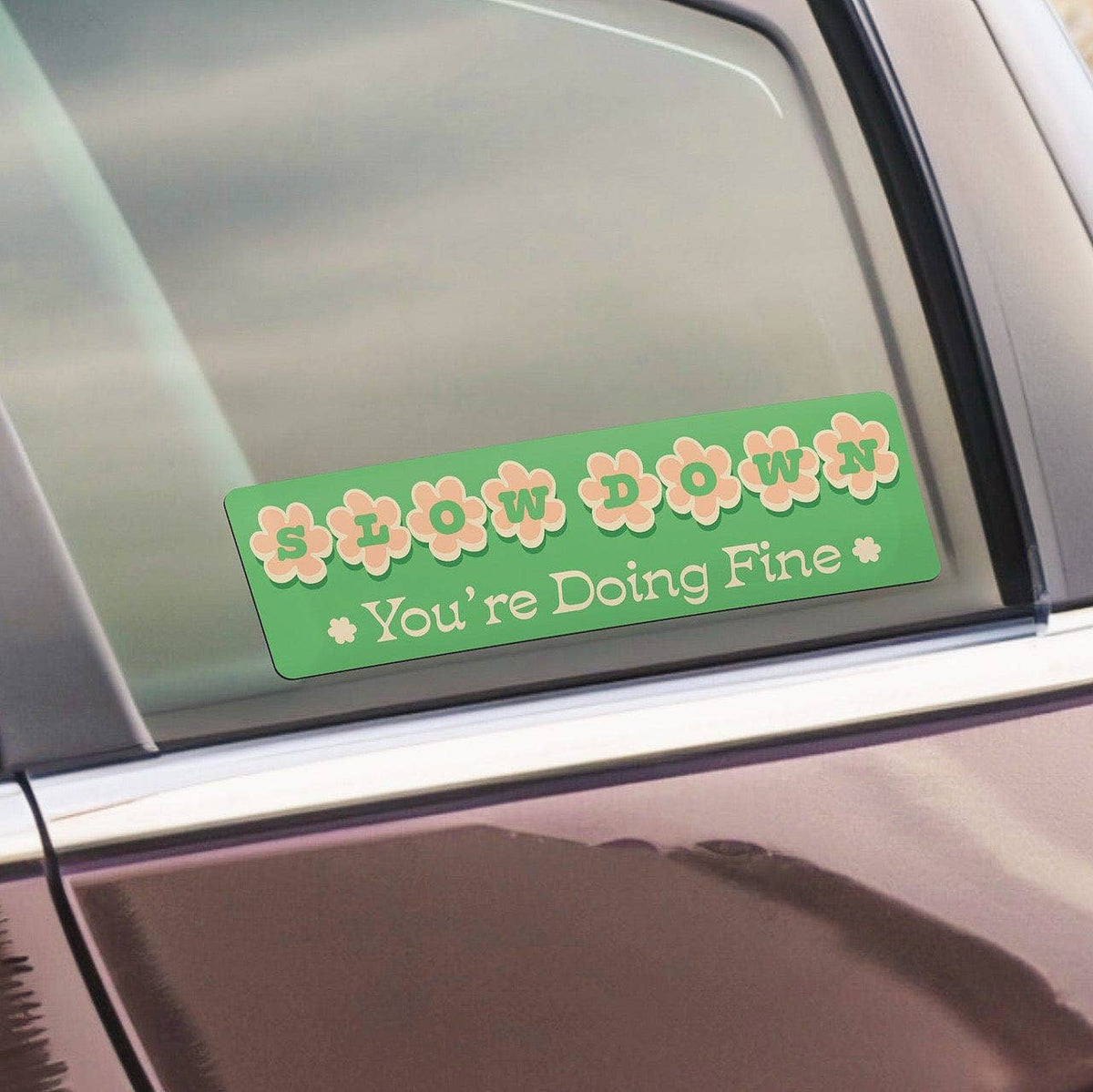 Slow Down. You're Doing Fine. Bumper Sticker