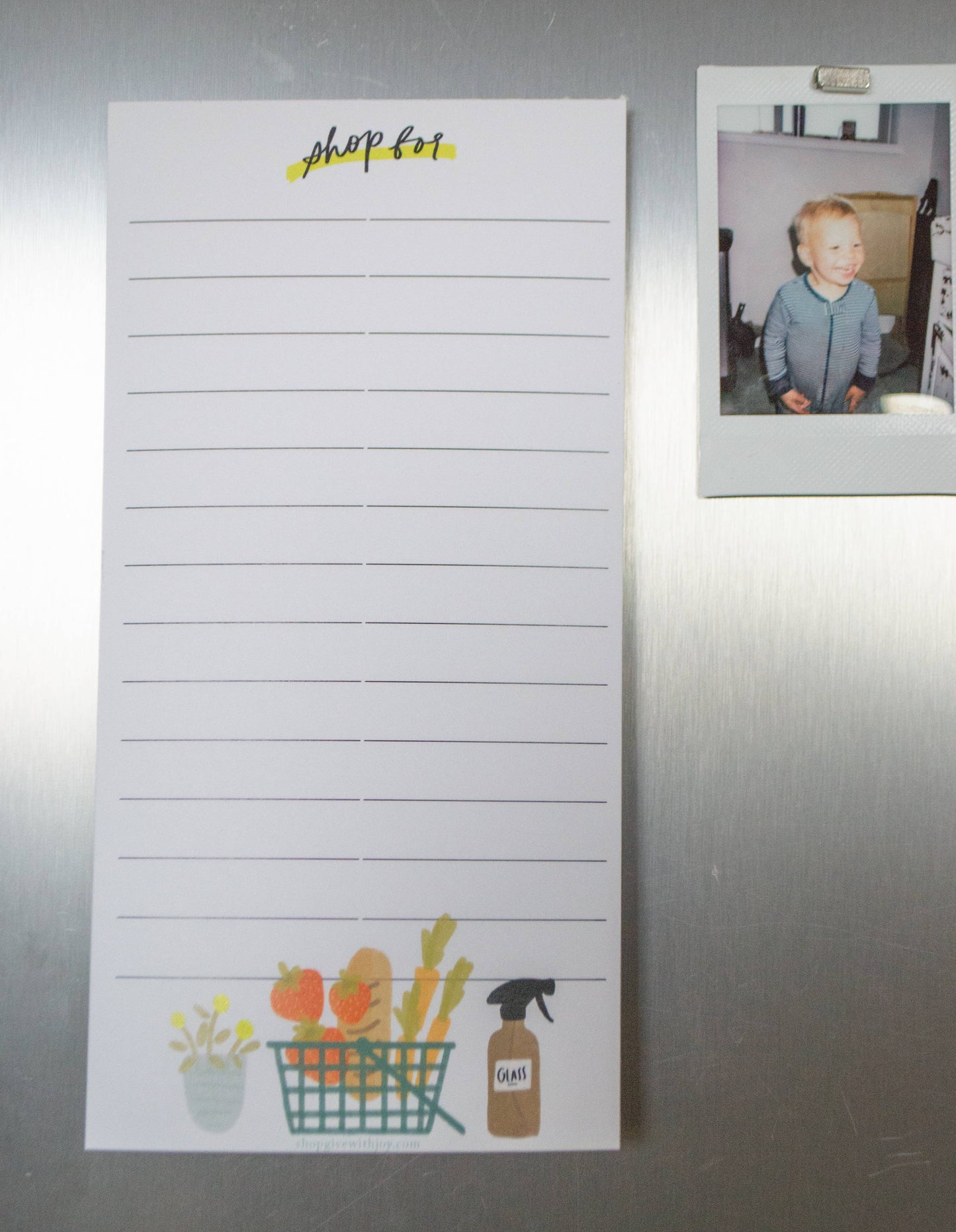 Shopping List Notepad, Basket of Goodies