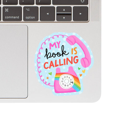 Book Calling Sticker