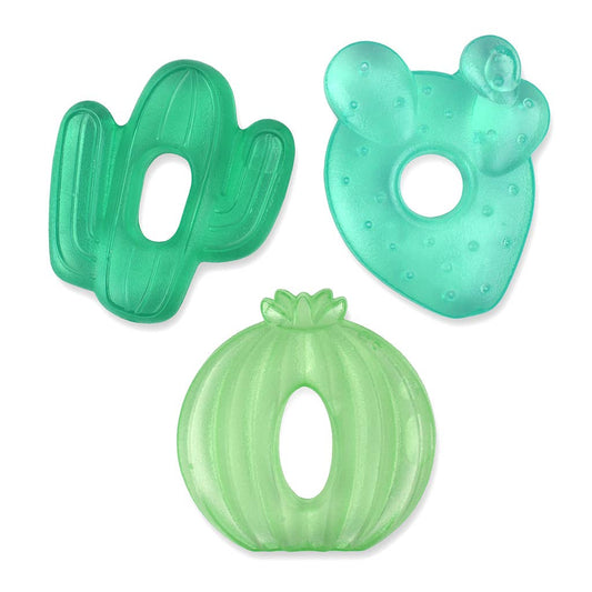 Cutie Coolersâ„¢ Water Filled Teethers (3-pack): Cactus