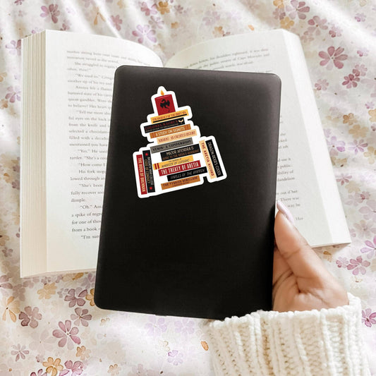 Fourth Wing Literature Book Stack Sticker
