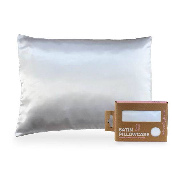 Satin Pillowcase Queen/STD: Black