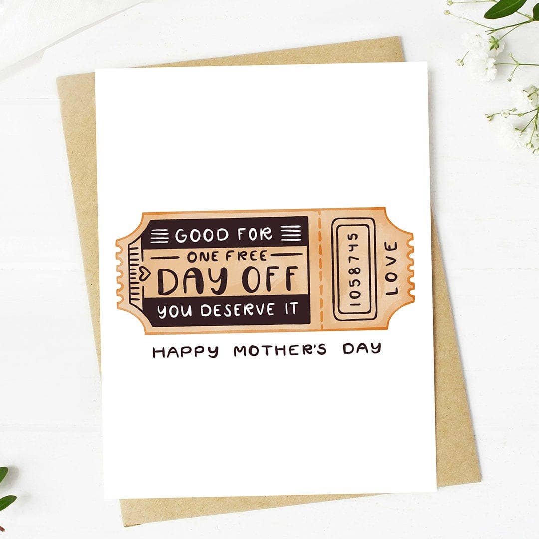 Happy Mother's Day Day Off Coupon Funny Card
