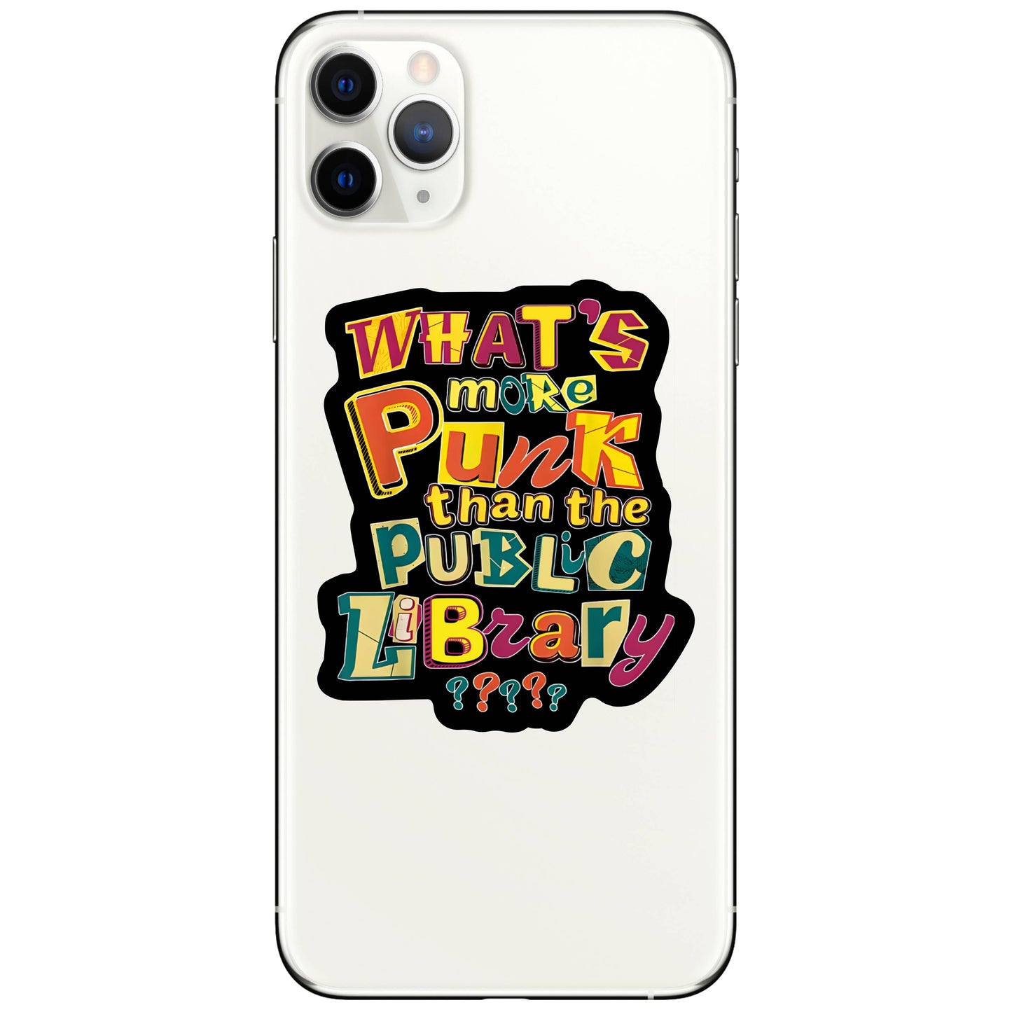 Punk Public Library Sticker