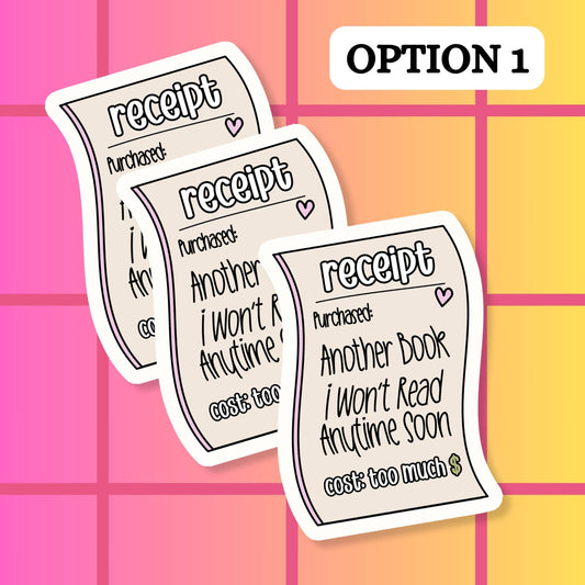 Book Receipt Sticker