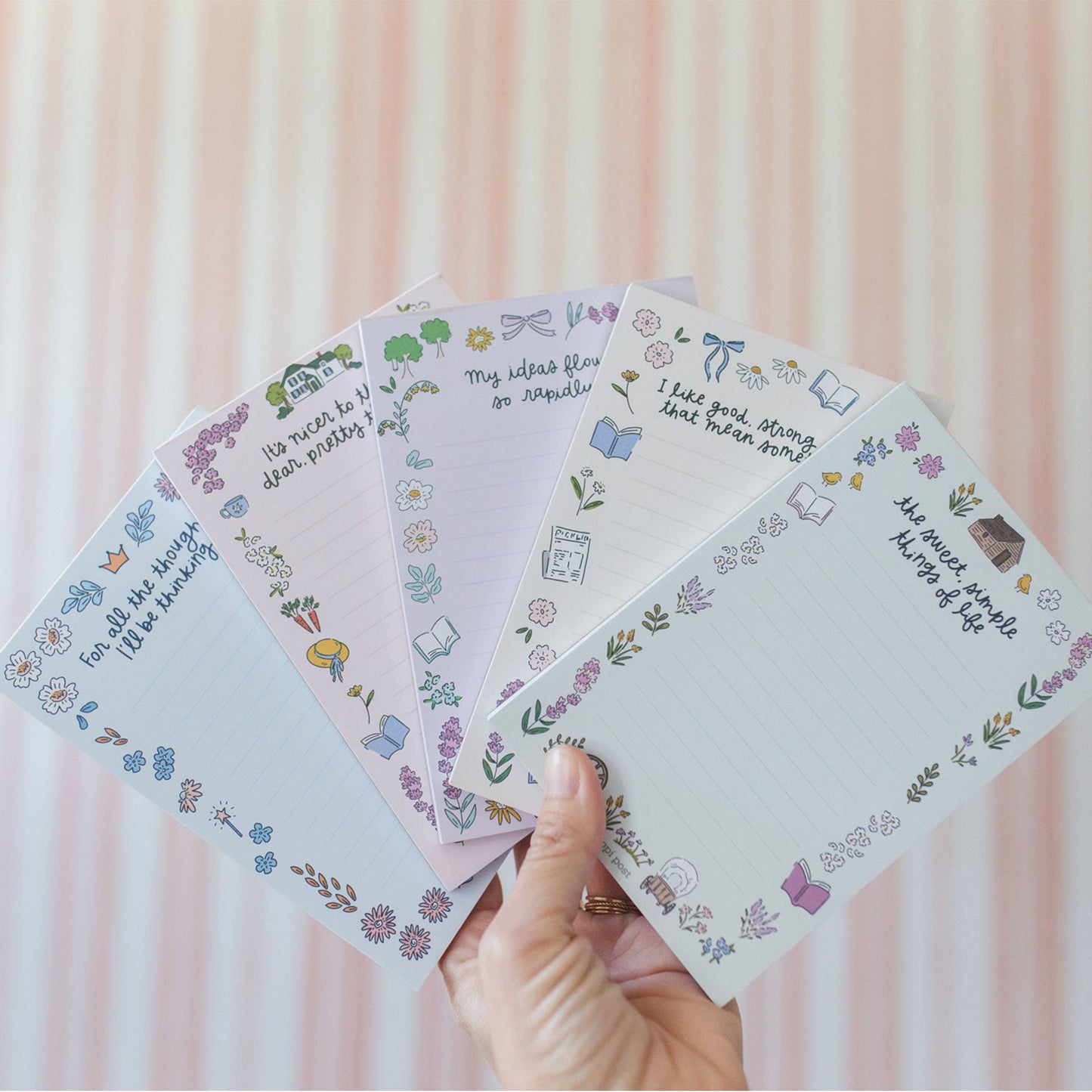 Good Strong Words Little Women 4x6 Notepad