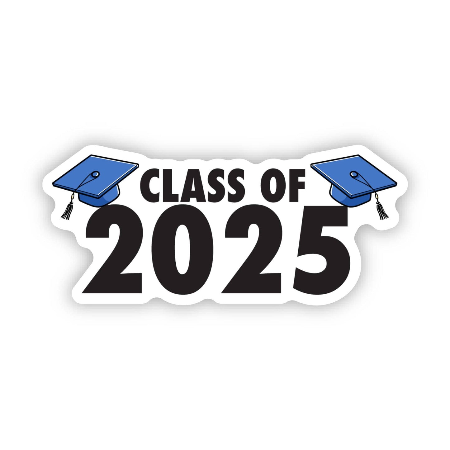 Class Of 2025 Graduation Caps Sticker
