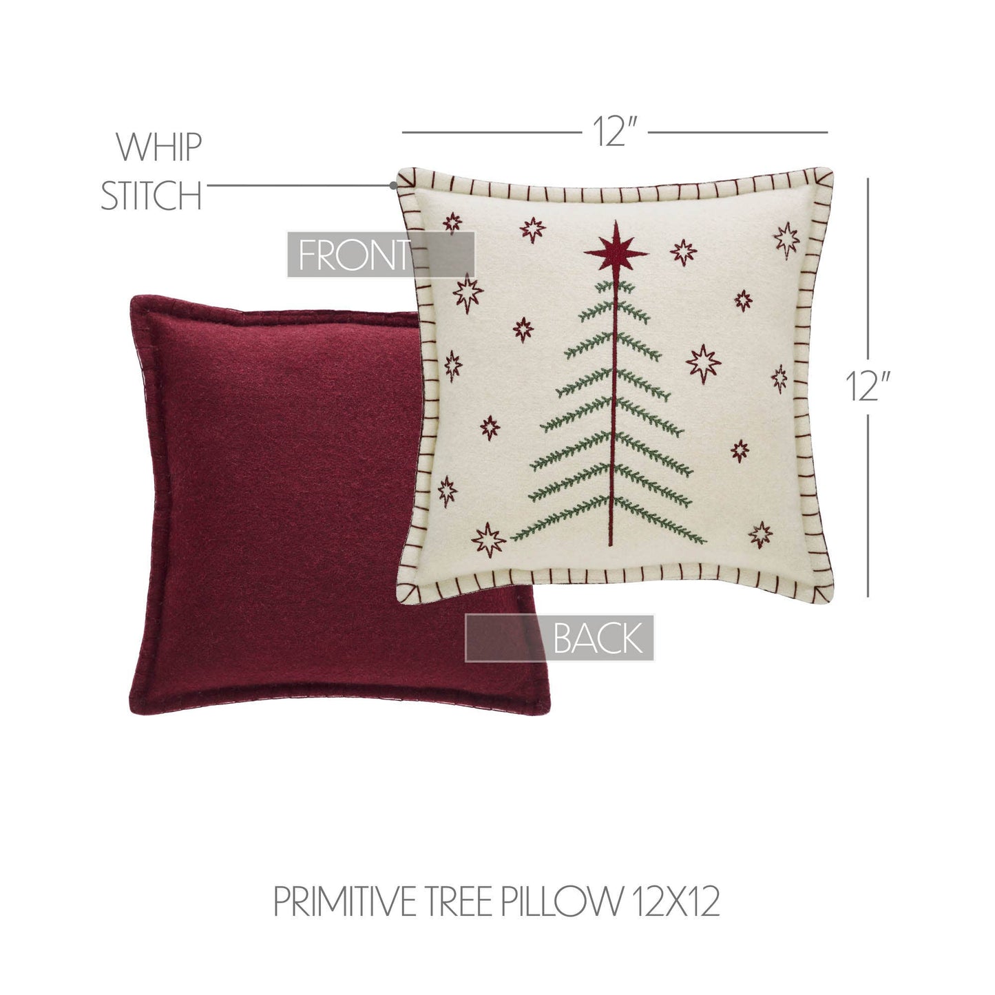 Star of Wonder Primitive Tree Pillow