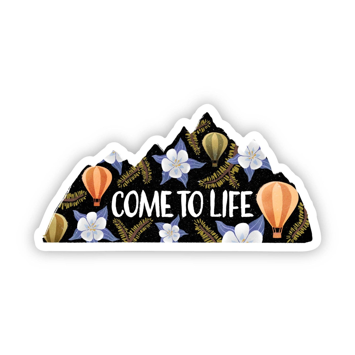 Come To Life Hot Air Balloon Colorado Sticker