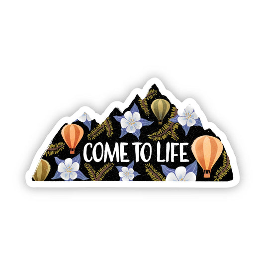Come To Life Hot Air Balloon Colorado Sticker