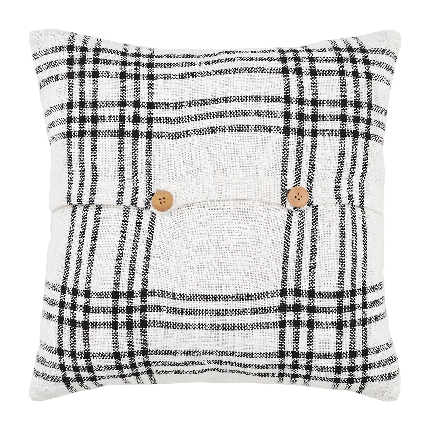 Black Plaid Merry & Bright Pillow