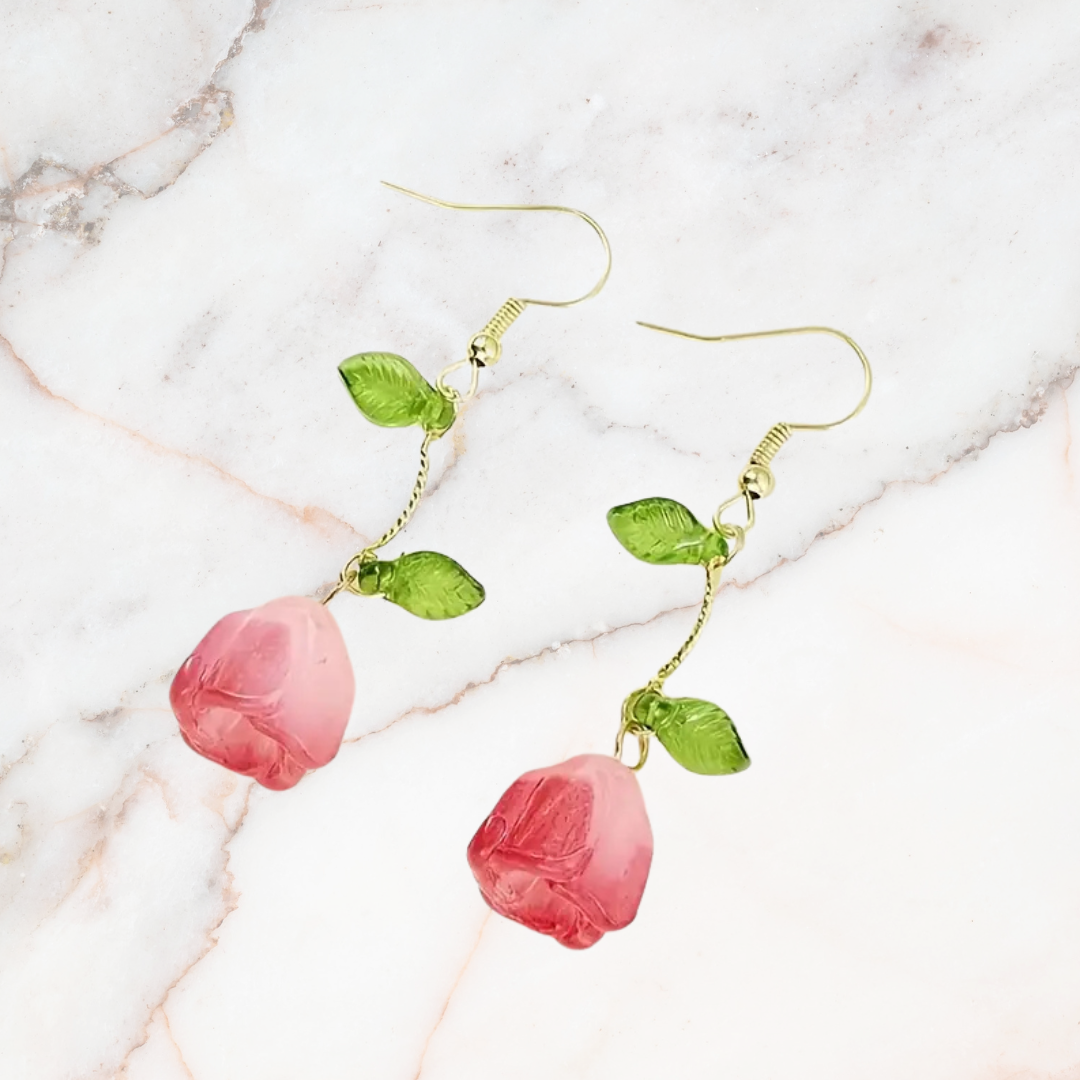 Rose Bud Earrings