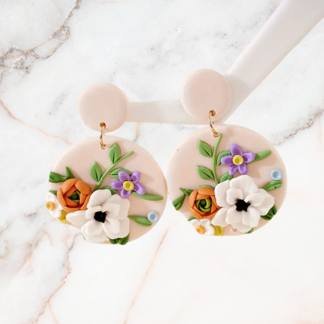 Polly's Vintage: Talia Spring Blossom Earrings