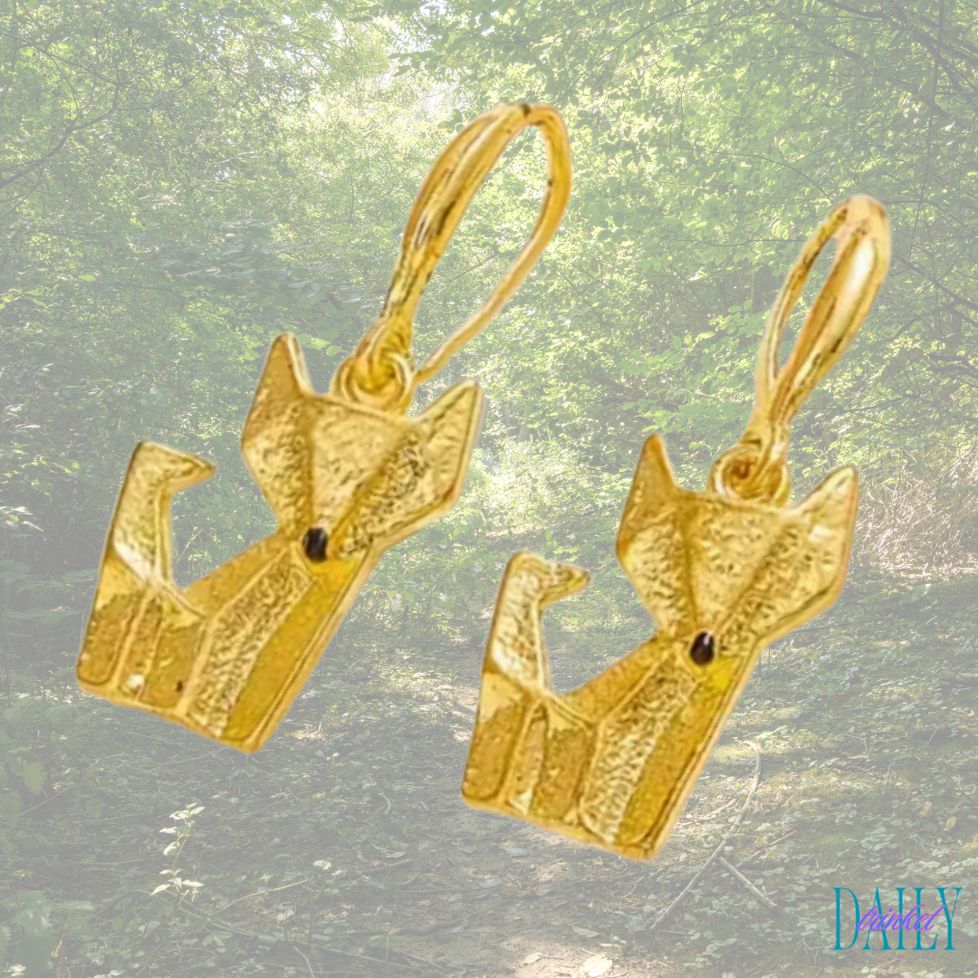 Golden Fox Earrings