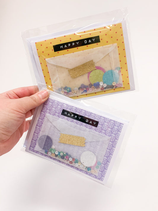 Happy Day Glitter Card