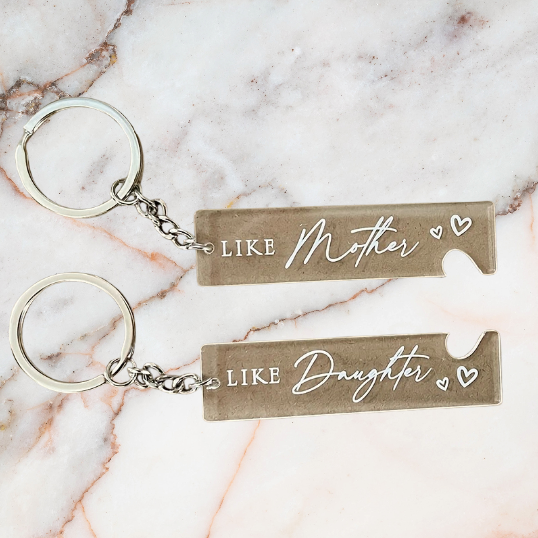 Mother Daughter Keychains