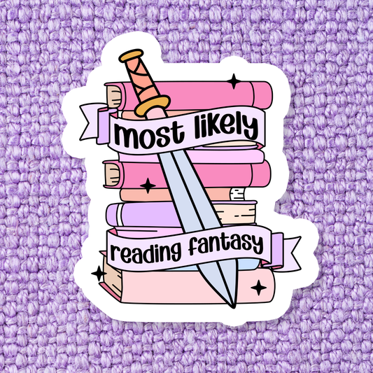 Most Likely Reading Fantasy Sticker