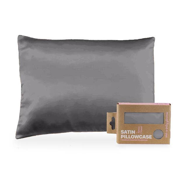 Satin Pillowcase Queen/STD: Black
