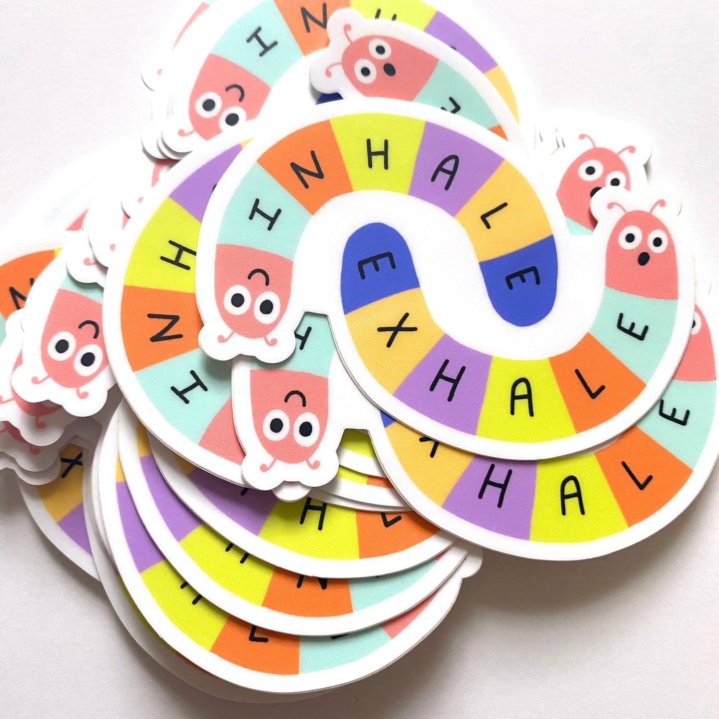 Inhale Exhale Vinyl Die Cut Sticker
