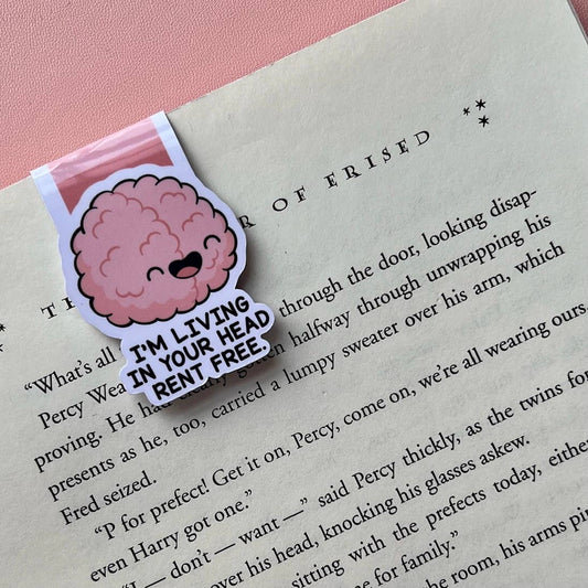 Cute Brain Magnetic Bookmark