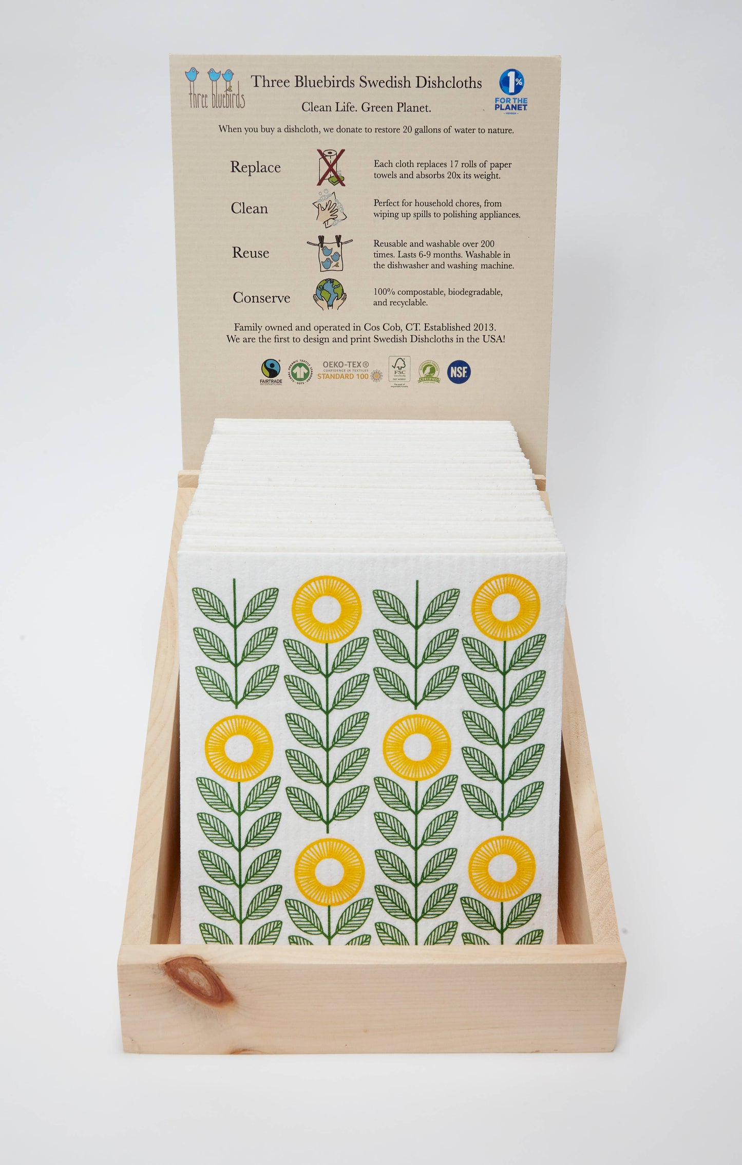 Pomegranate Swedish Dishcloth