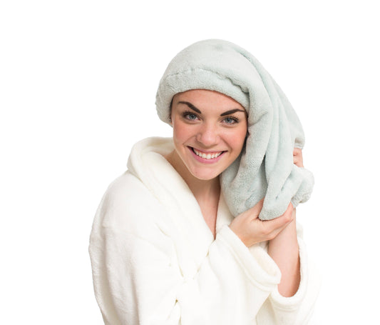 The Patented Microfiber Salon Hair Towel: Silver
