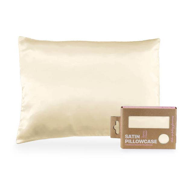 Satin Pillowcase Queen/STD: Black