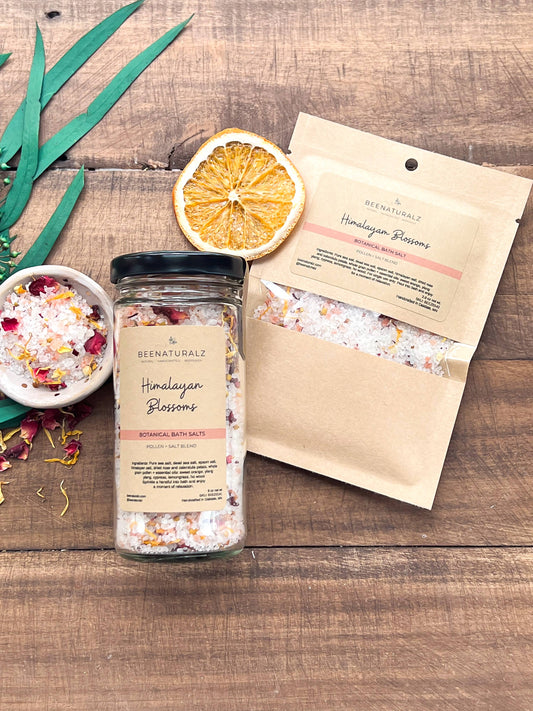 Botanical Pollen Bath Salts - Himalayan Blossoms: 2.8 oz pouch