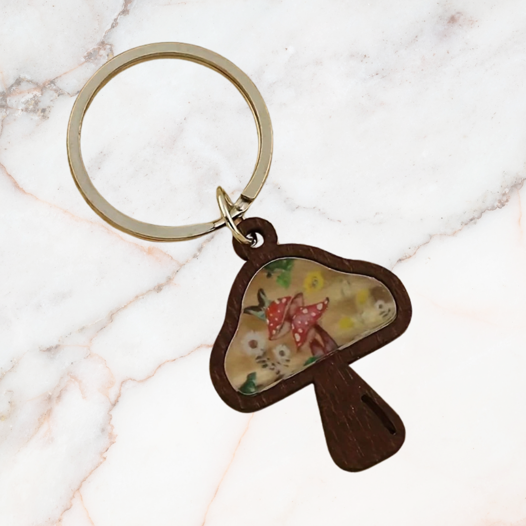 Mushroom Keychain