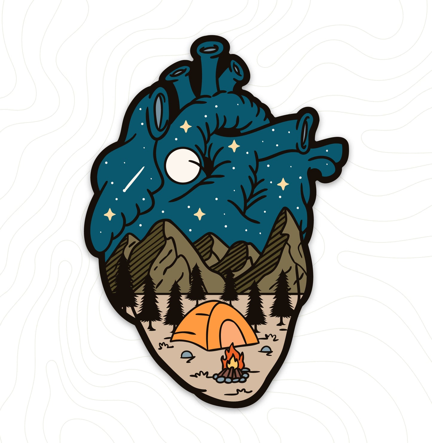 Camping Sticker