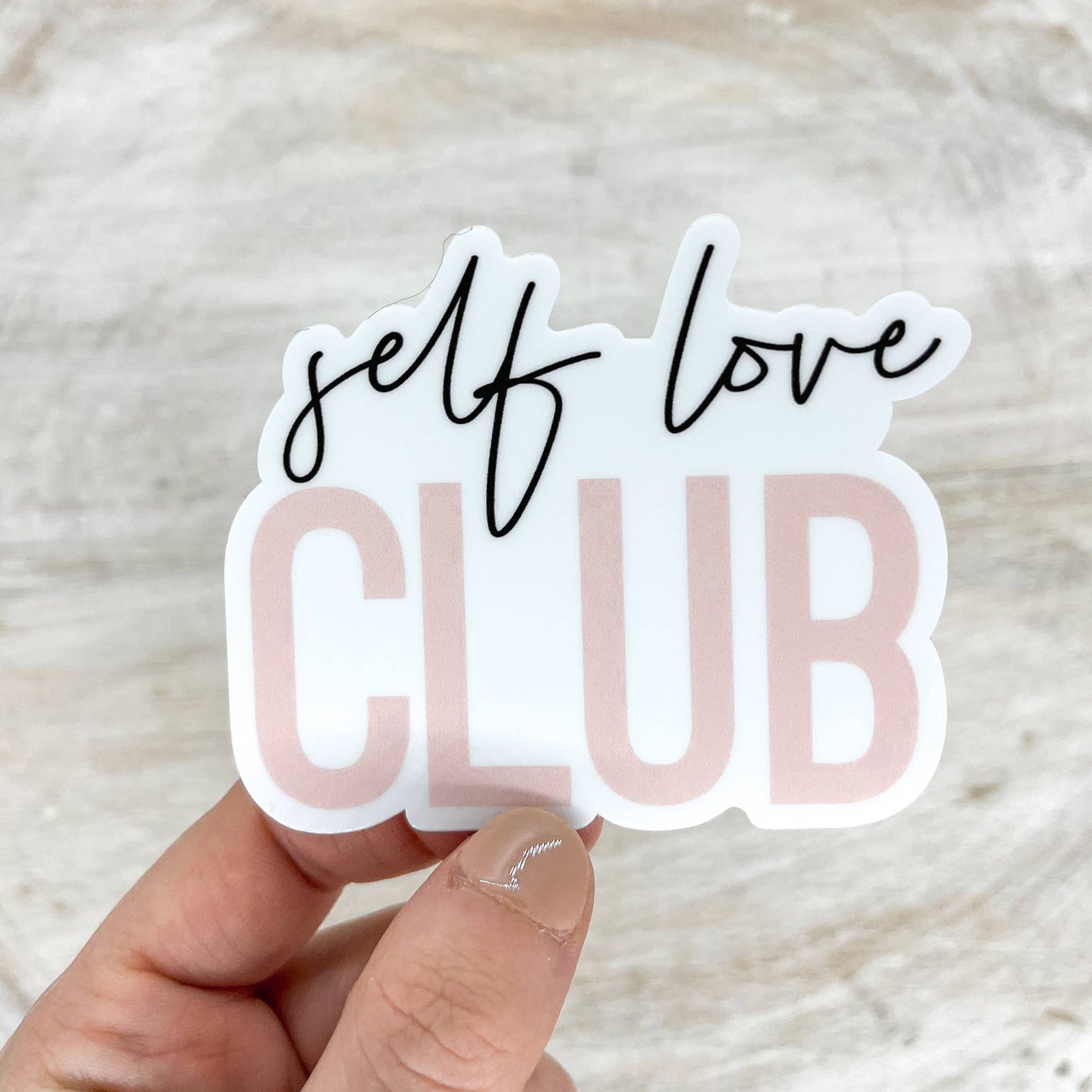 Self Love Club, Sticker, 3x3 inch