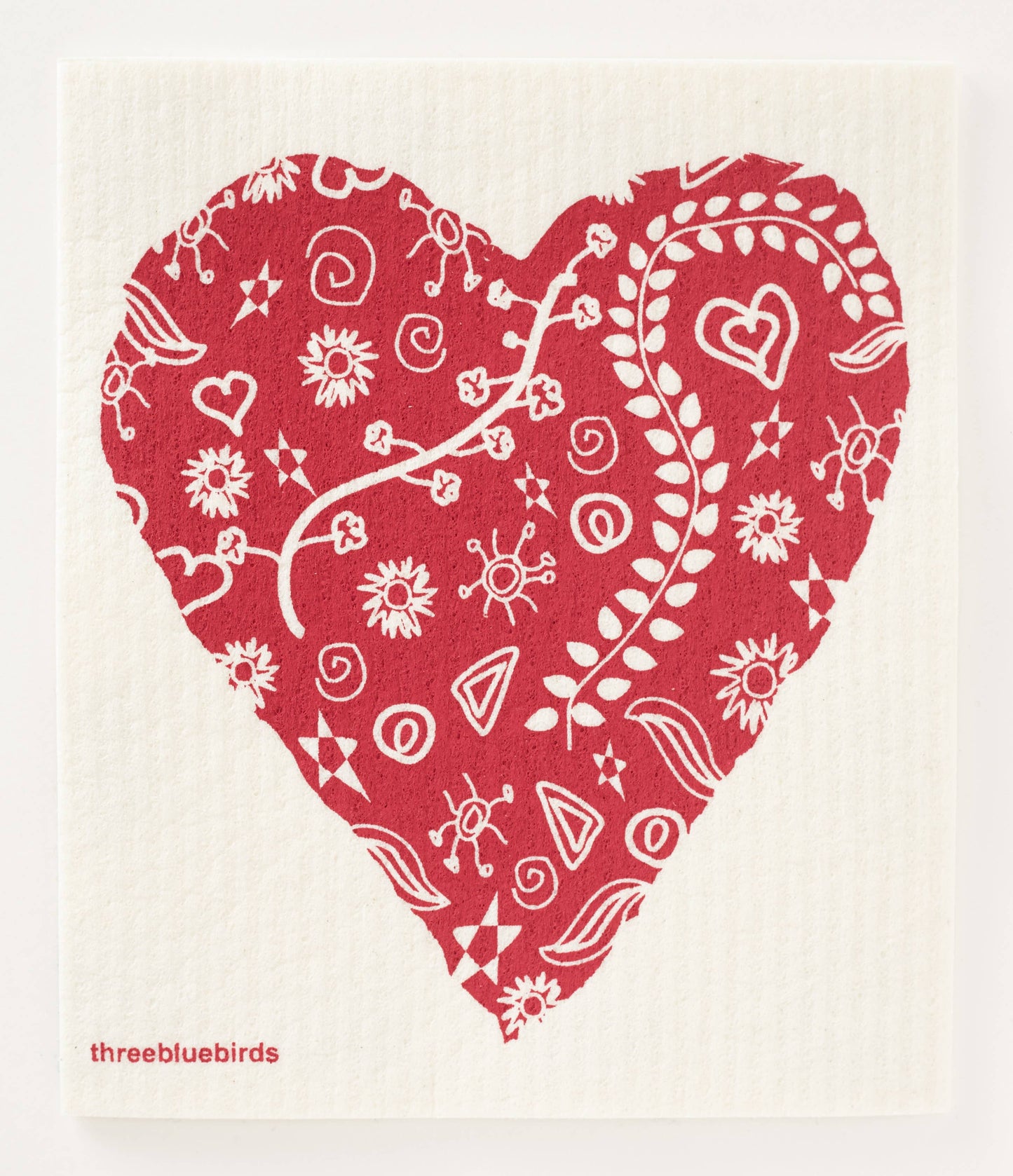 Big Heart Swedish Dishcloth
