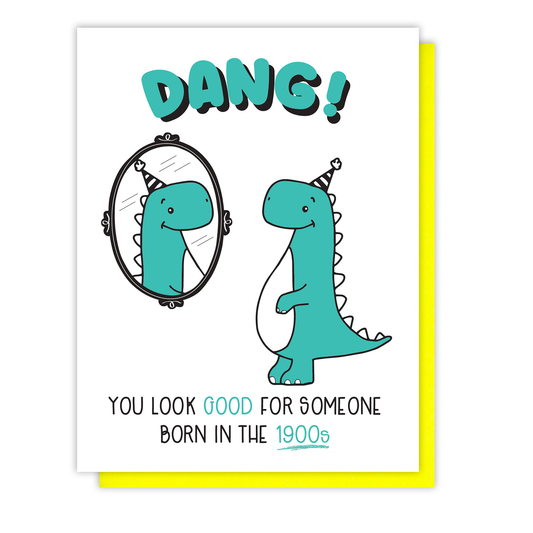 Born in the 1900s Birthday Letterpress Card