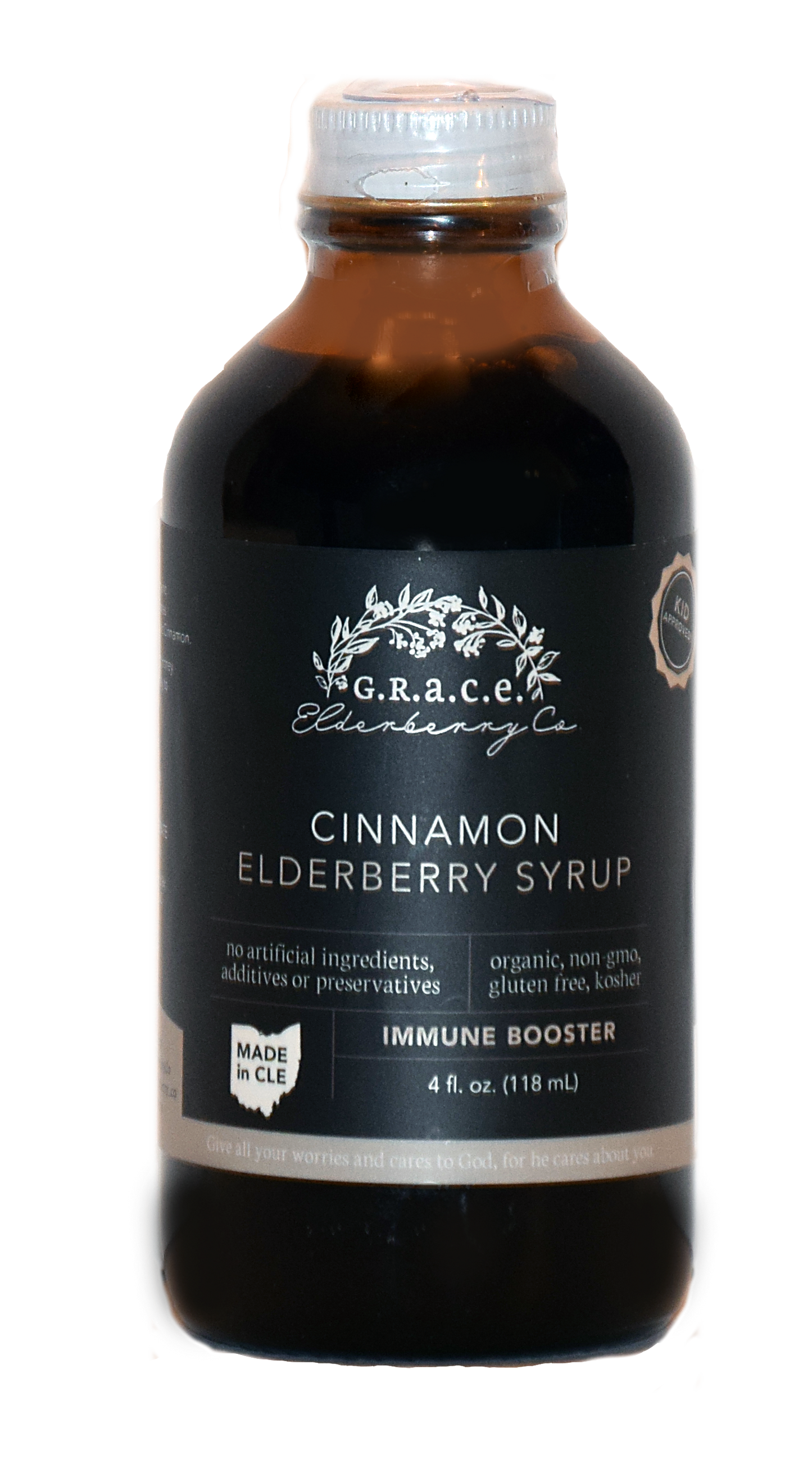 Cinnamon Elderberry Syrup - 4 oz.