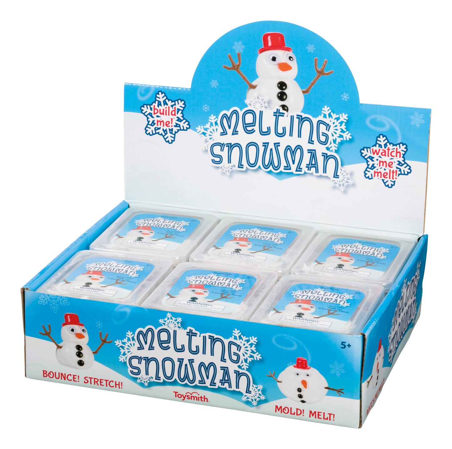 Melting Snowman Putty/Slime Kit, Reusable, Christmas, Winter