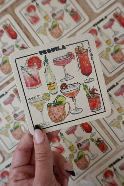 Classic Cocktail Variety Coaster Set of 4