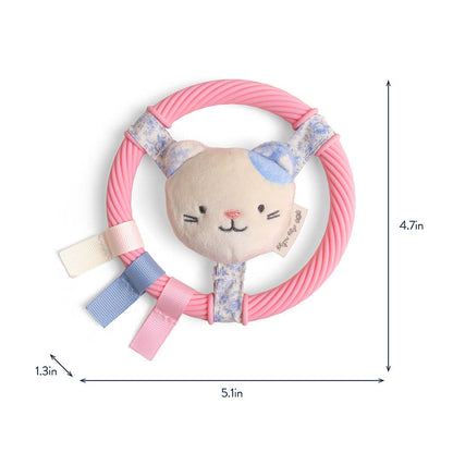 Itzy Ring Pal™ - Teething Ring Taupe Bear