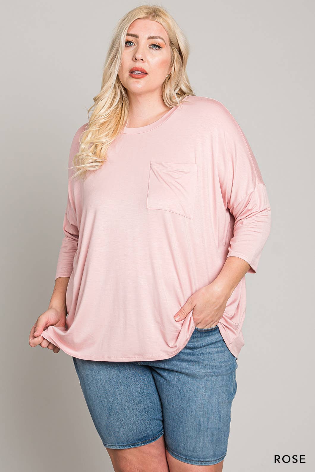 Comfort Tee in Rose