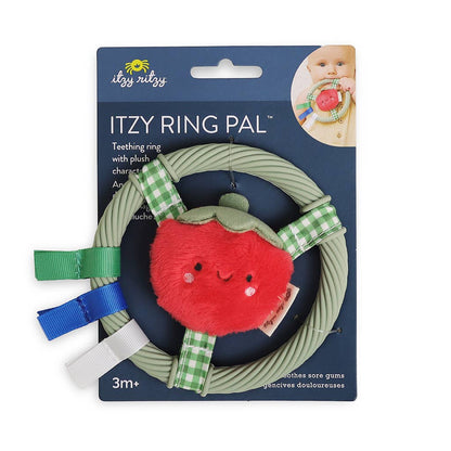 Itzy Ring Pal™ - Teething Ring Taupe Bear