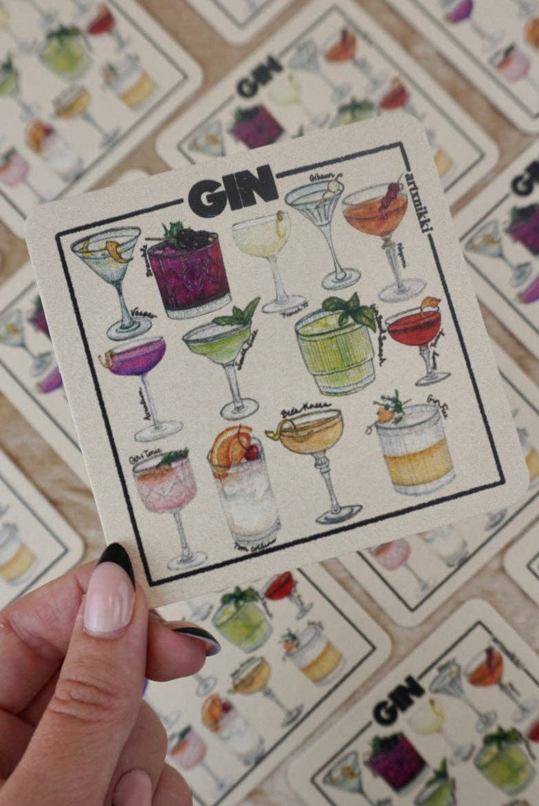 Classic Cocktail Variety Coaster Set of 4
