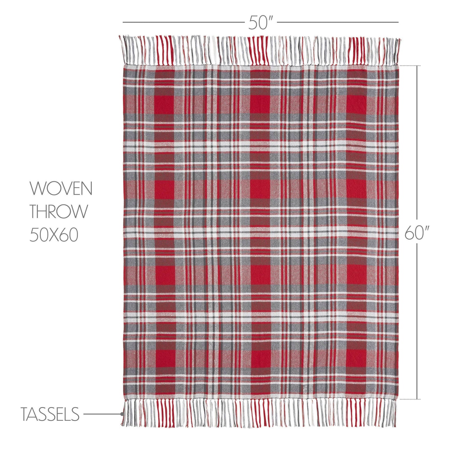 Gregor Plaid Woven Throw 50x60