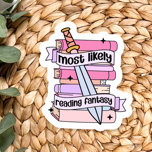 Most Likely Reading Fantasy Sticker