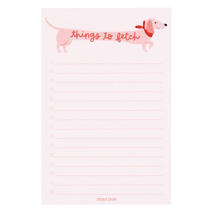 Things To Fetch Dog 4x6 Notepad
