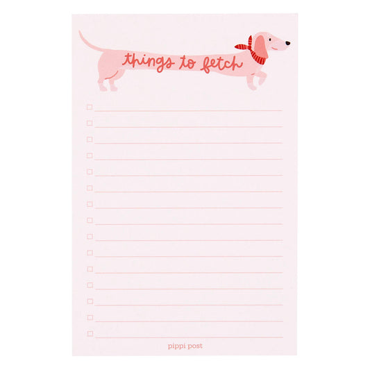 Things To Fetch Dog 4x6 Notepad