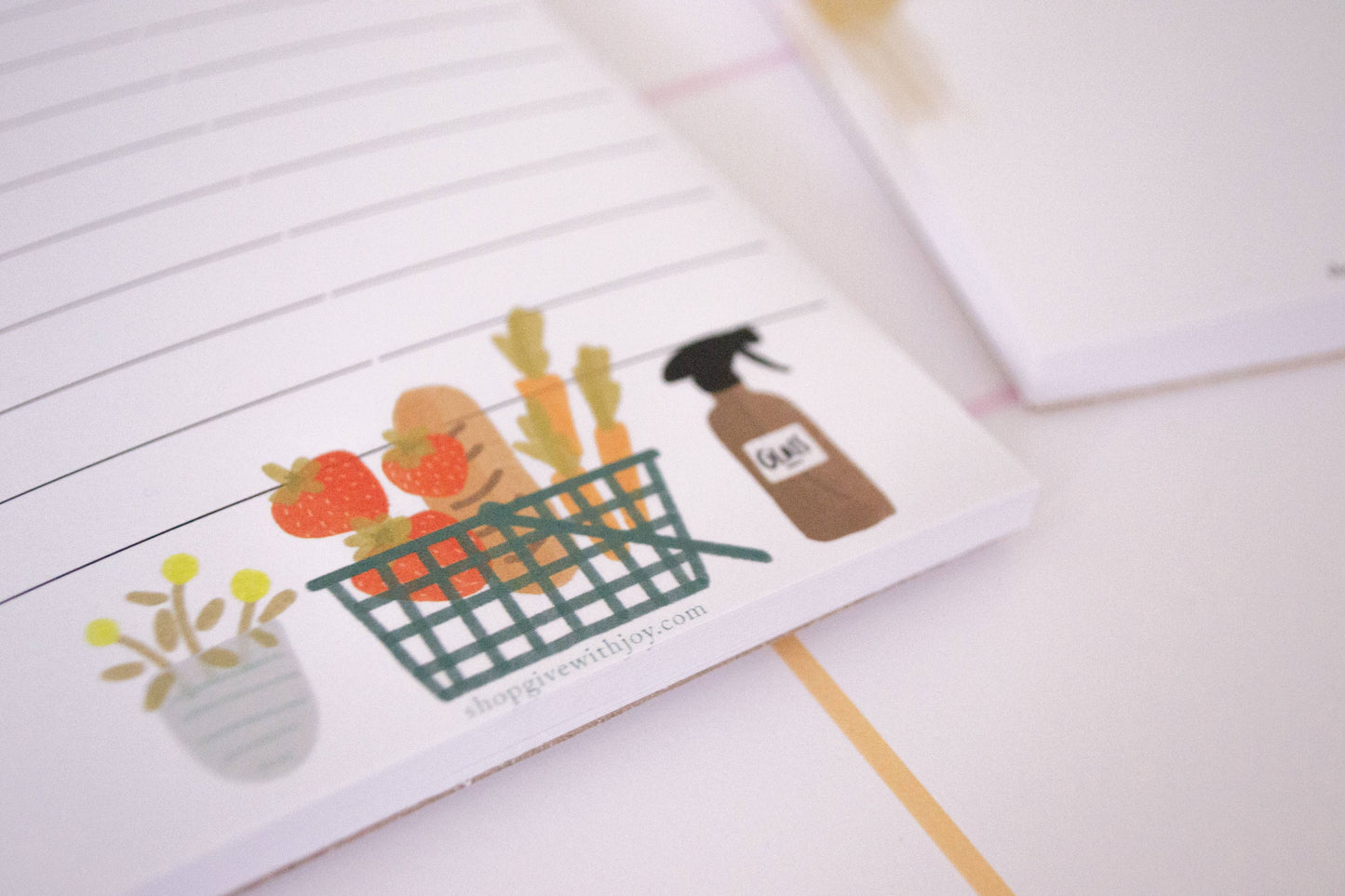 Shopping List Notepad, Basket of Goodies