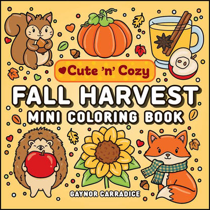 Fall Harvest Mini Coloring Book