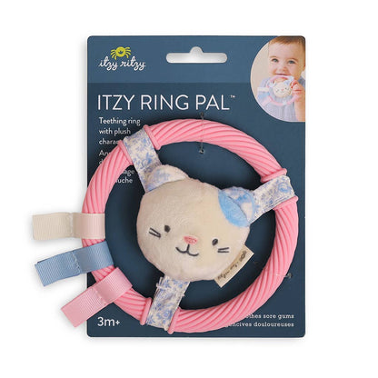 Itzy Ring Pal™ - Teething Ring Taupe Bear